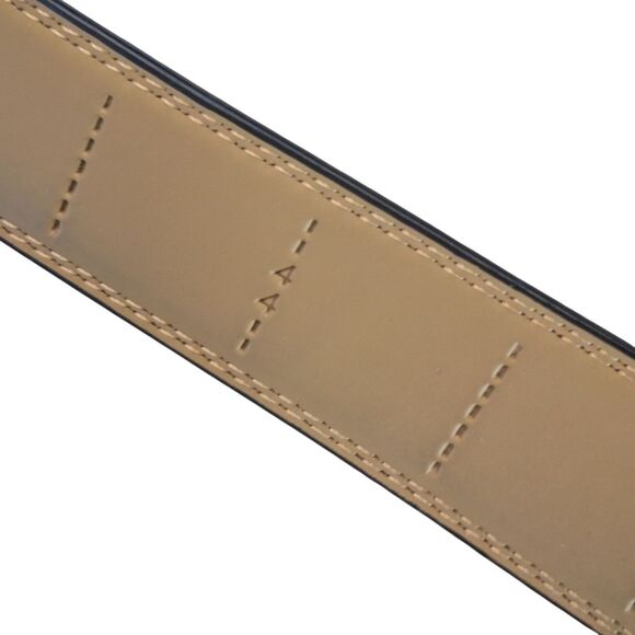 MIO MARINO Belt Black NWOT Linxx Designer Ratchet Leather ADJUSTABLE up to 58" - Picture 10 of 12